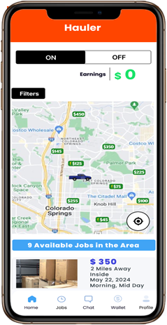 Hauler app preview